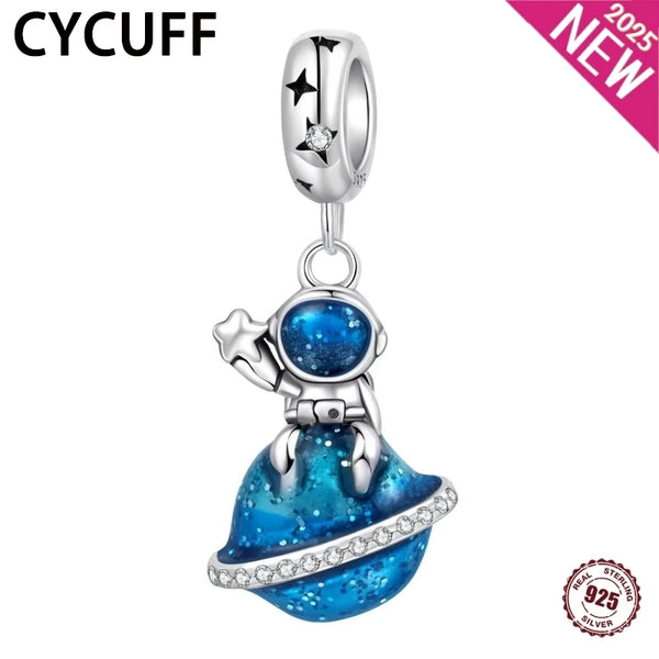 Astronaut Silver Charm Pendant