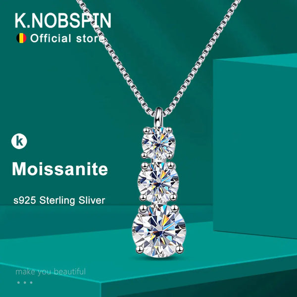 Dazzling Moissanite Pendant Necklace