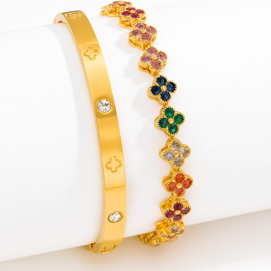 Lucky Clover Charm Bracelet