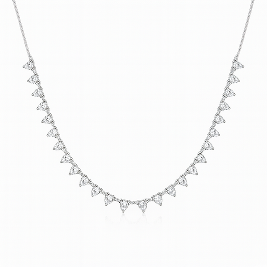 Cutelli™ Lab Grown White Stone Necklace